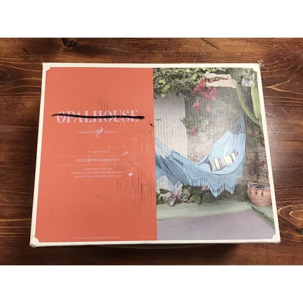 Opalhouse Blue Crochet Hammock